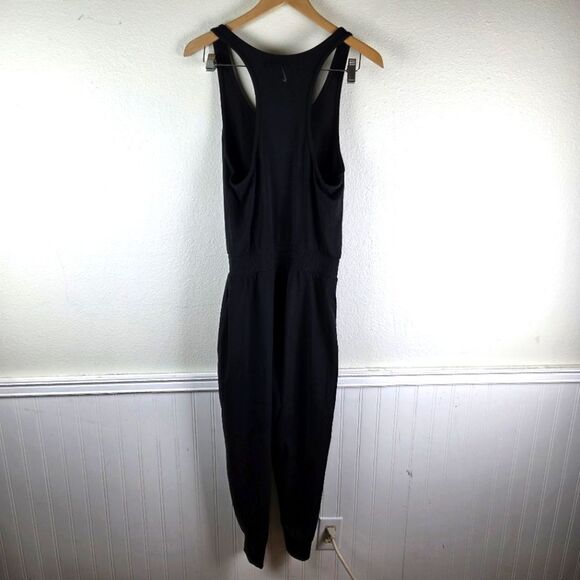 Nike Pants - Nike Women's Yoga Athleisure Black Sleeveless Jumpsuit Size Medium